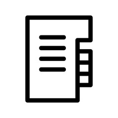 address book icon or logo isolated sign symbol vector illustration - high quality black style vector icons
