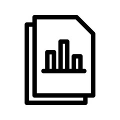 bar chart icon or logo isolated sign symbol vector illustration - high quality black style vector icons
