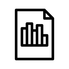 bar chart icon or logo isolated sign symbol vector illustration - high quality black style vector icons
