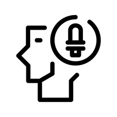 brainstorm icon or logo isolated sign symbol vector illustration - high quality black style vector icons
