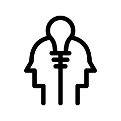 brainstorm icon or logo isolated sign symbol vector illustration - high quality black style vector icons
