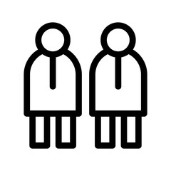 business team icon or logo isolated sign symbol vector illustration - high quality black style vector icons
