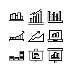 chart icon or logo isolated sign symbol vector illustration - high quality black style vector icons
