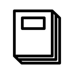 closed book icon or logo isolated sign symbol vector illustration - high quality black style vector icons
