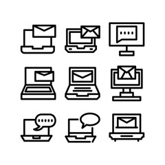 communication icon or logo isolated sign symbol vector illustration - high quality black style vector icons
