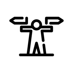 decision icon or logo isolated sign symbol vector illustration - high quality black style vector icons
