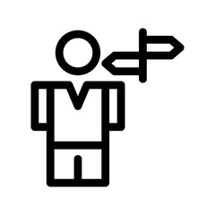 decision icon or logo isolated sign symbol vector illustration - high quality black style vector icons
