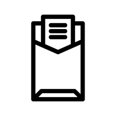 envelope icon or logo isolated sign symbol vector illustration - high quality black style vector icons
