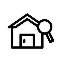 home search icon or logo isolated sign symbol vector illustration - high quality black style vector icons
