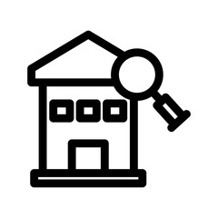 home search icon or logo isolated sign symbol vector illustration - high quality black style vector icons
