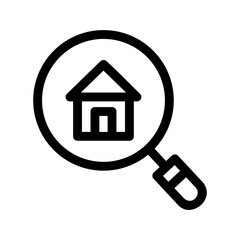 home search icon or logo isolated sign symbol vector illustration - high quality black style vector icons

