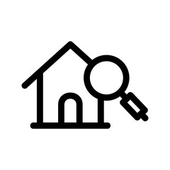 home search icon or logo isolated sign symbol vector illustration - high quality black style vector icons
