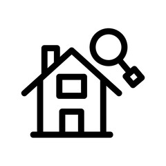 home search icon or logo isolated sign symbol vector illustration - high quality black style vector icons
