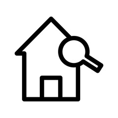 home search icon or logo isolated sign symbol vector illustration - high quality black style vector icons
