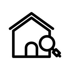 home search icon or logo isolated sign symbol vector illustration - high quality black style vector icons
