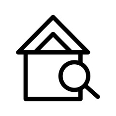 home search icon or logo isolated sign symbol vector illustration - high quality black style vector icons
