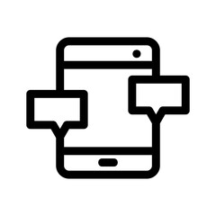 Obraz premium message icon or logo isolated sign symbol vector illustration - high quality black style vector icons 