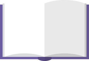 Open book with white pages icon