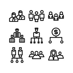 organization icon or logo isolated sign symbol vector illustration - high quality black style vector icons
