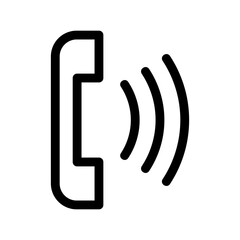 phone call icon or logo isolated sign symbol vector illustration - high quality black style vector icons
