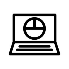 pie chart icon or logo isolated sign symbol vector illustration - high quality black style vector icons
