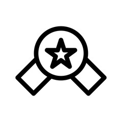 ribbon badge icon or logo isolated sign symbol vector illustration - high quality black style vector icons
