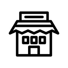 shop icon or logo isolated sign symbol vector illustration - high quality black style vector icons
