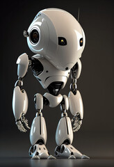 Android robot. Generative AI illustration 
