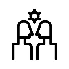 teamwork icon or logo isolated sign symbol vector illustration - high quality black style vector icons
