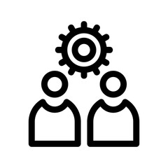 teamwork icon or logo isolated sign symbol vector illustration - high quality black style vector icons
