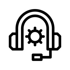 telemarketing icon or logo isolated sign symbol vector illustration - high quality black style vector icons
