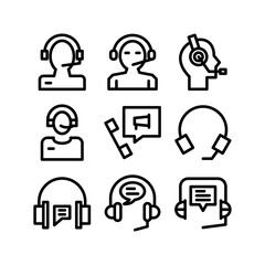 telemarketing icon or logo isolated sign symbol vector illustration - high quality black style vector icons
