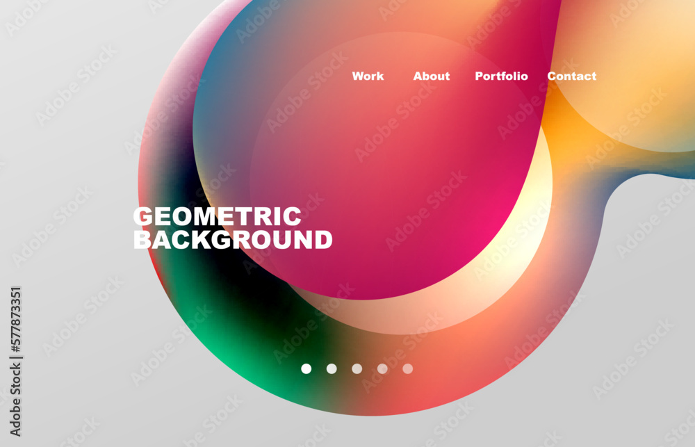 Wall mural abstract liquid background for your landing page design. web page for website or mobile app wallpape
