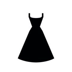 Dress icon on white.