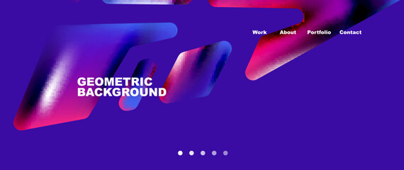 Tech minimal geometric wallpaper. Creative abstract background. Vector illustration for wallpaper banner background or landing page