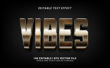 vibes 3d style text effect