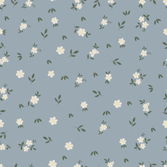 Seamless floral pattern. Small flowers. ditsy print. for fashion, textile print and fabric