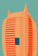 minimalist abstract architecture vector graphic 