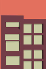 minimalist abstract architecture vector graphic 