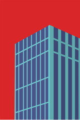 minimalist abstract architecture vector graphic 