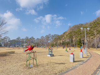 진안 용담댐 조각공원