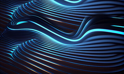 Abstract blue waves background - 577878172