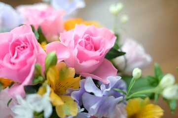 花束のクローズアップ
