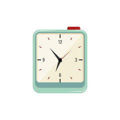 Vector illustration of a modern alarm clock