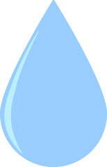 Water drop icon, transparent background, PNG illustration