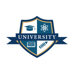 University college school badge logo