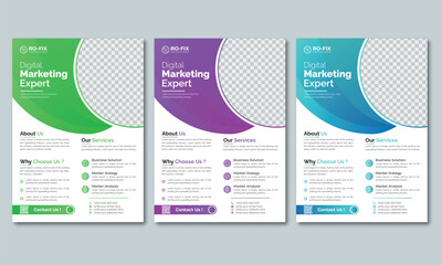 flyer abstract flyer design modern and professional flyer new  template personal design decorative flyer Creative Flyer Layout design