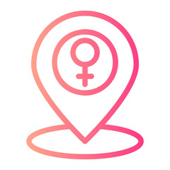 map pointer gradient icon