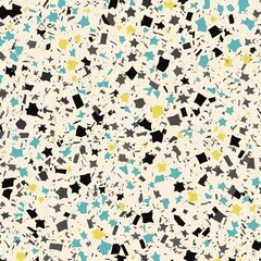 Abstract background with confetti shape of square and stars