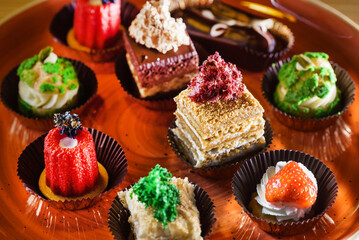 french pastries on the table